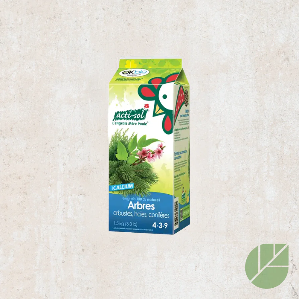 Acti-Sol Engrais 100% Naturel – Arbres, Arbustes, Haies et Conifères 4-3-9