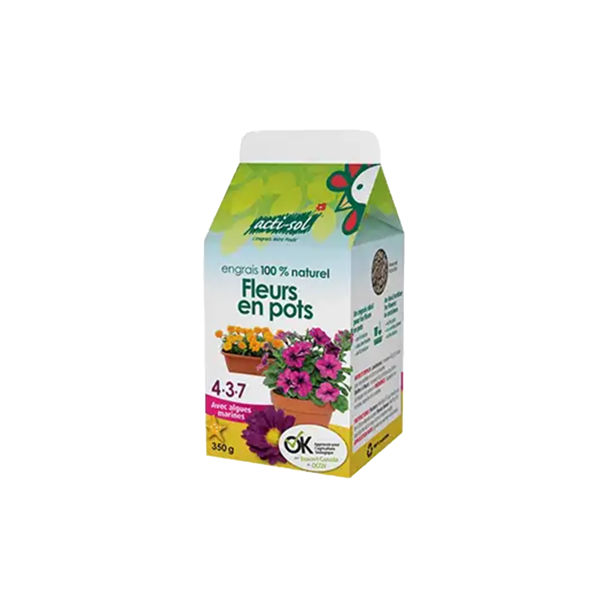 Acti-Sol Engrais Naturel à Saupoudrer – Fleurs Annuelles 4-3-7