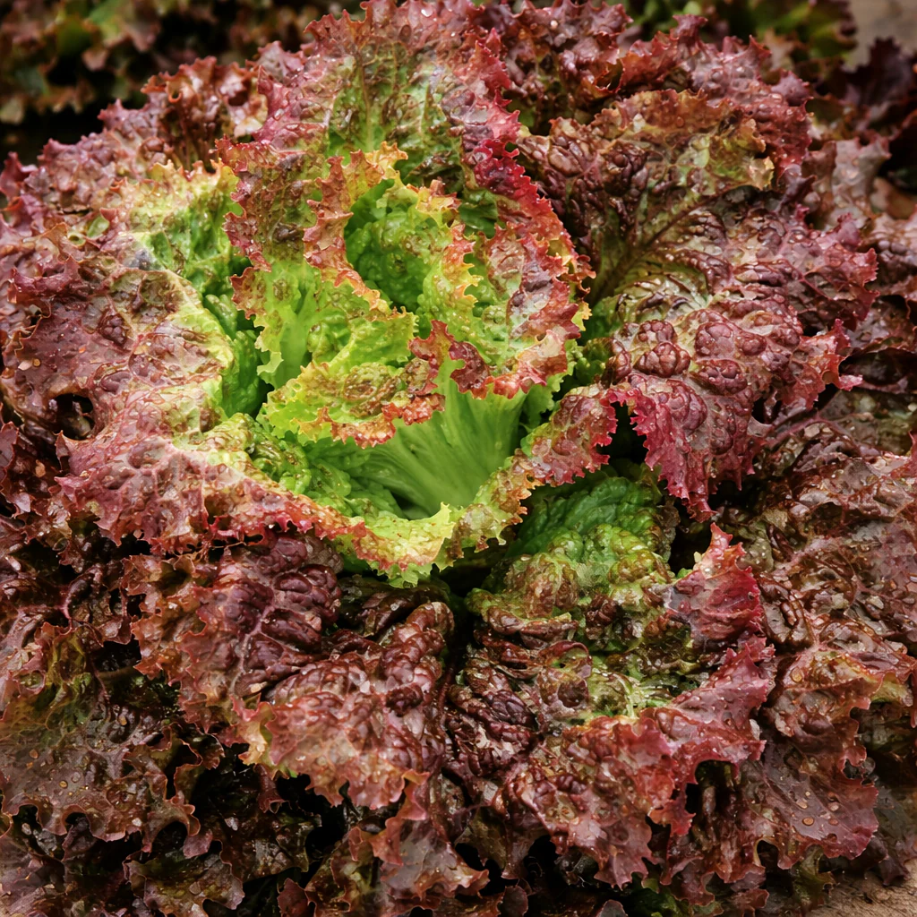 Laitue frisée rouge 'Red Sails' bio