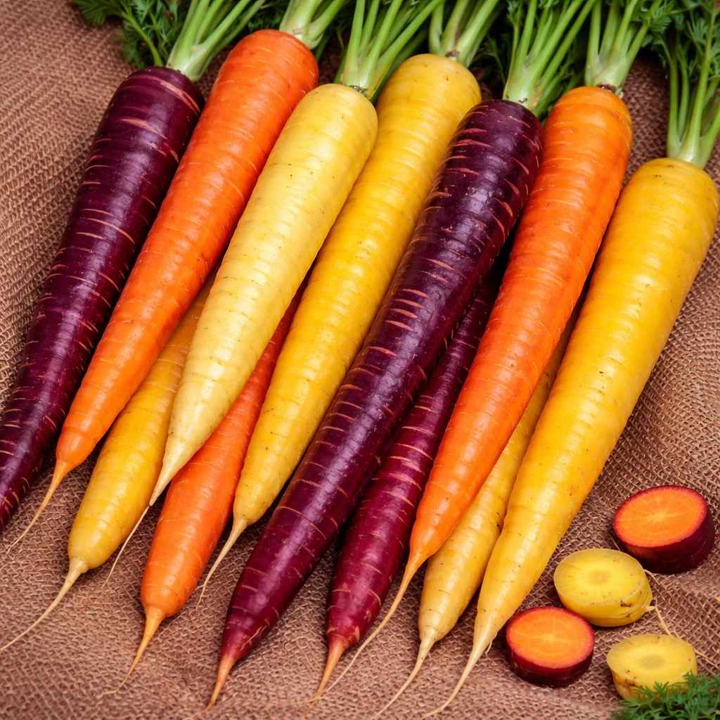 Mélange de carottes arc-en-ciel bio
