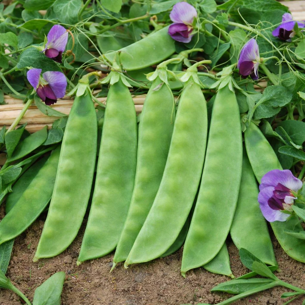 Pois mange-tout 'Dwarf Grey Sugar'