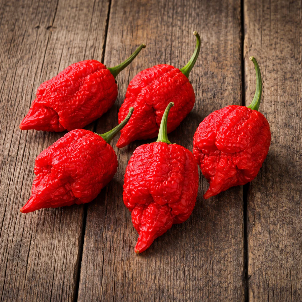 Piment fort 'Carolina Reaper' rouge bio