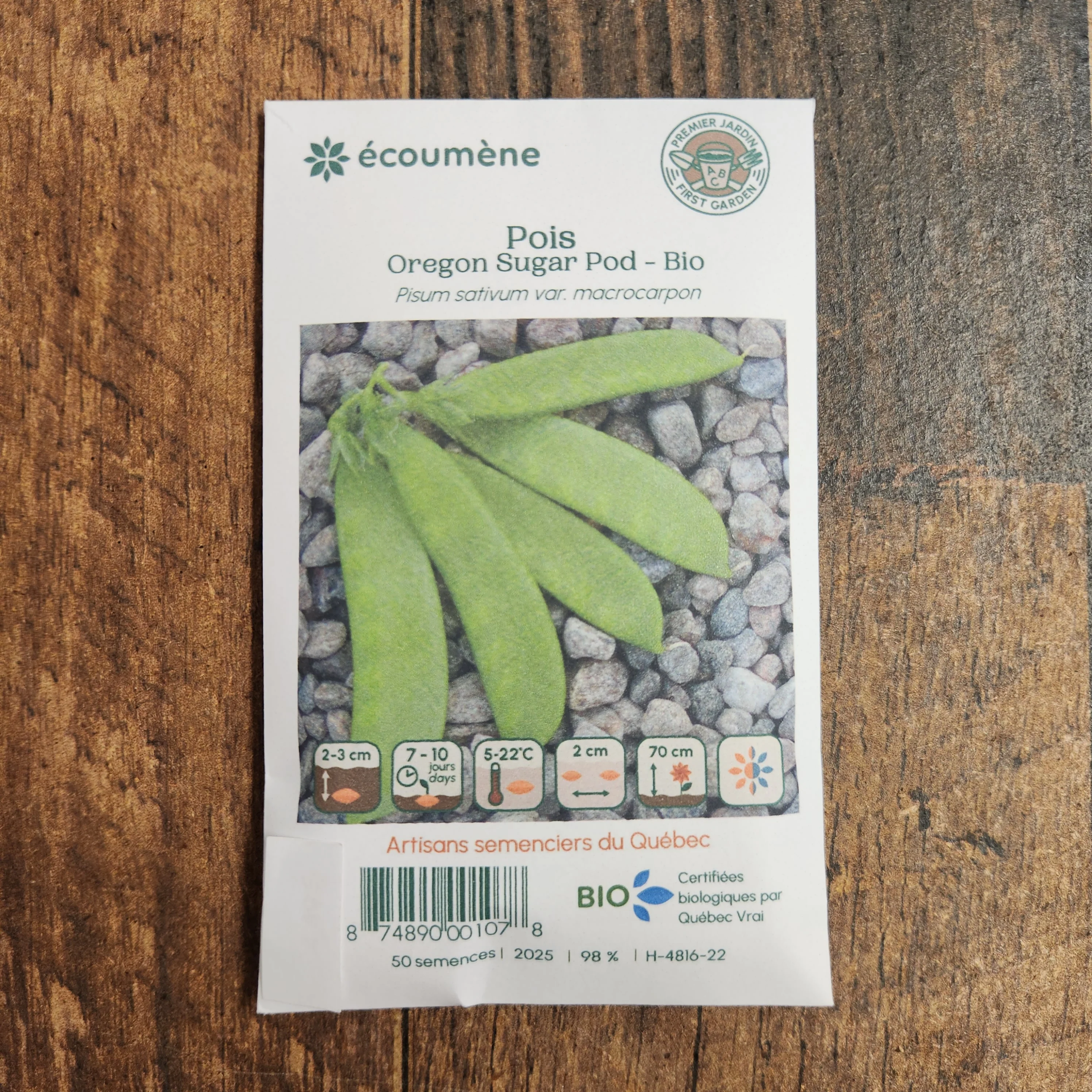 Pois 'Oregon Sugar Pod' bio - Image 2