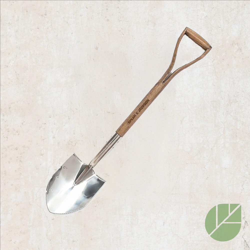 Pelle de plantation traditionnelle en acier inoxydable