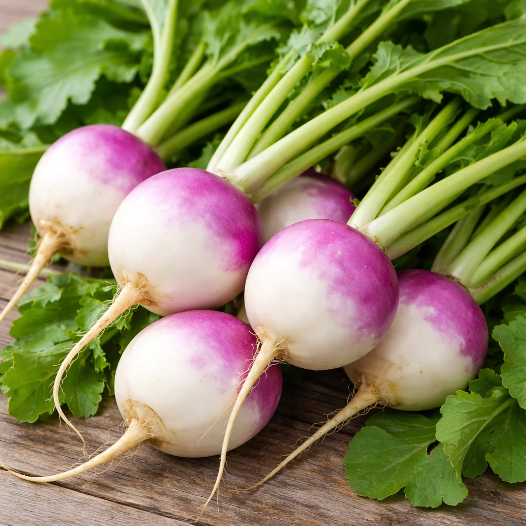 Navet blanc Ă collet violet bio