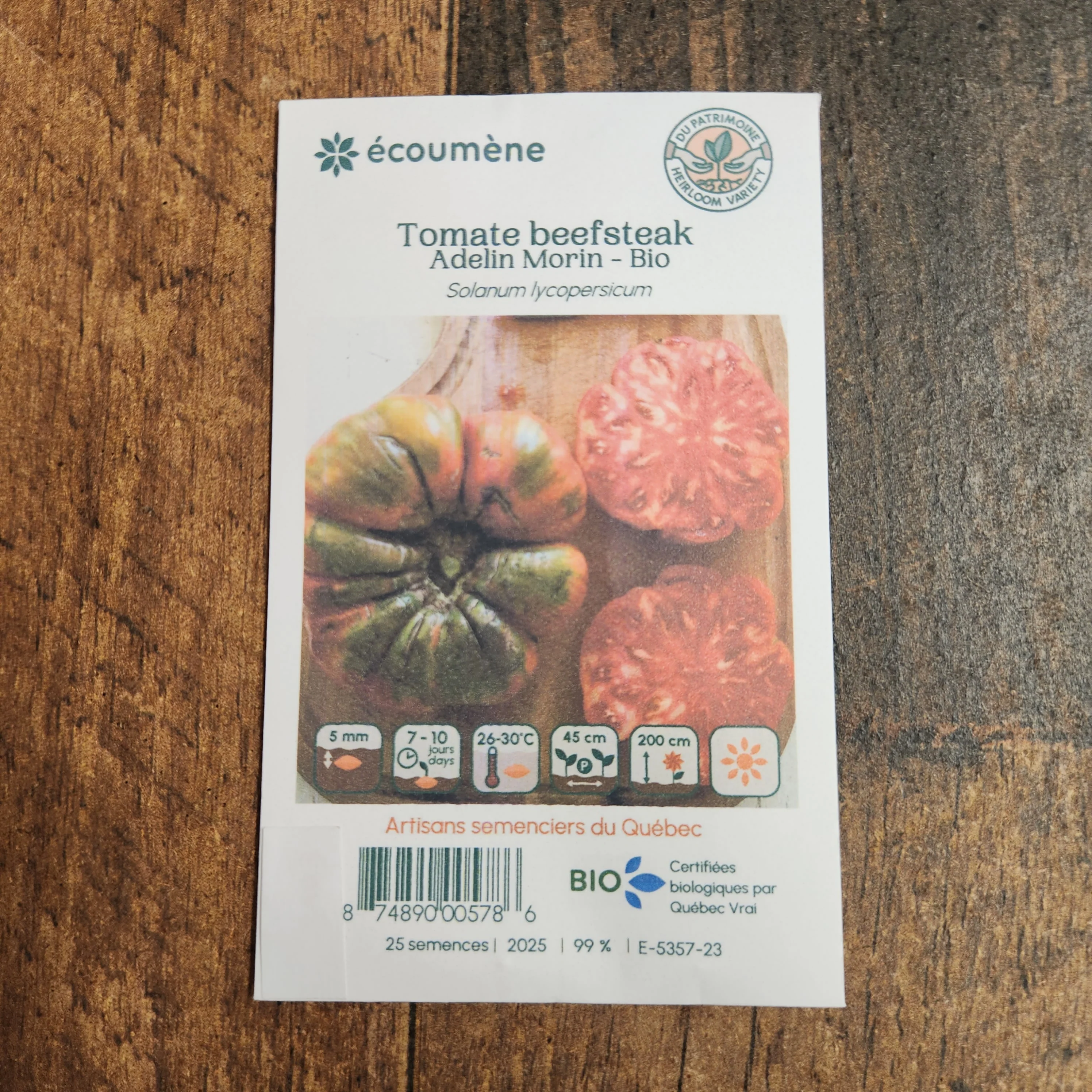 Tomate 'Beefsteak Adelin Morin' bio - Image 2
