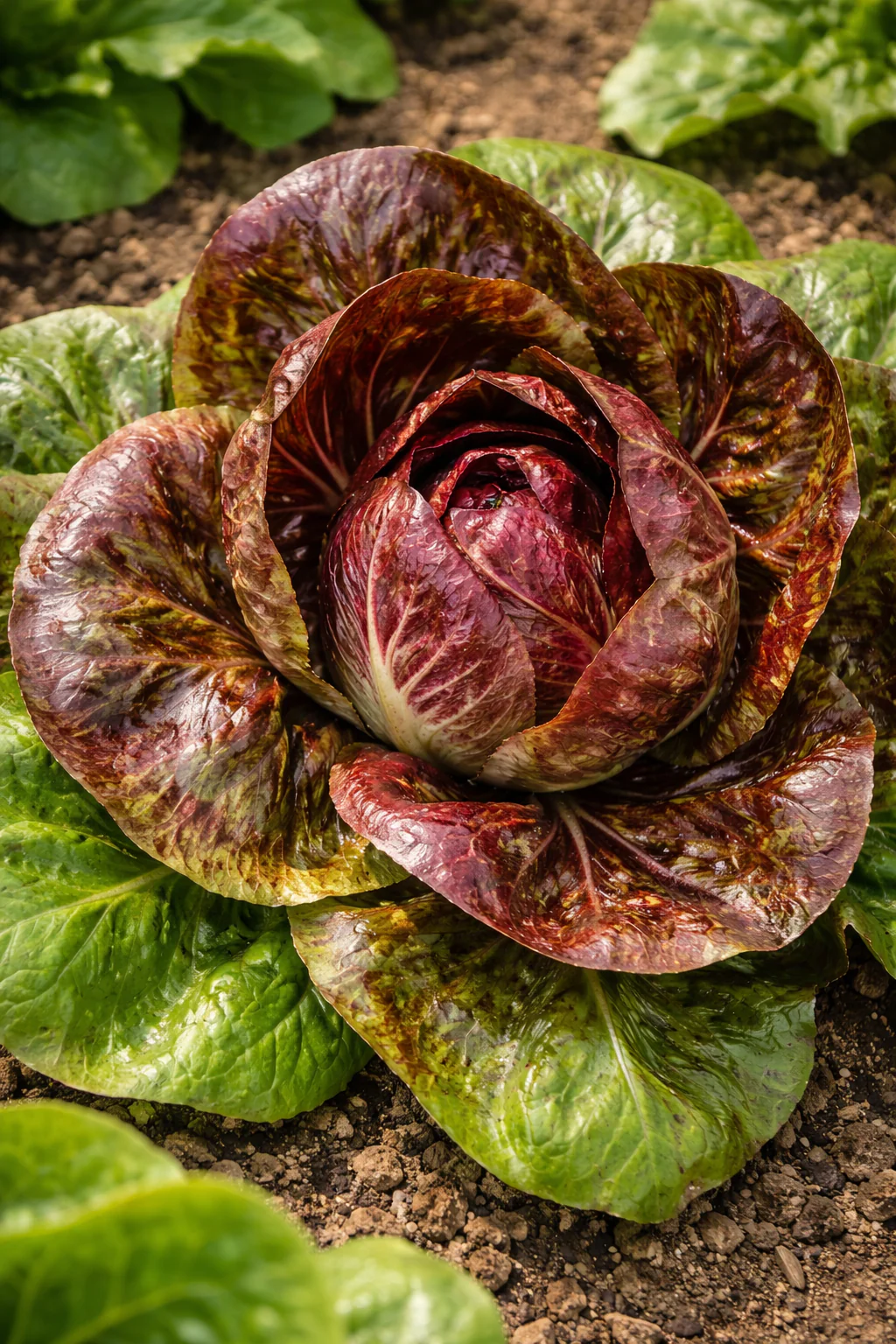 Chicorée radicchio 'Palla Rossa' semi-précoce